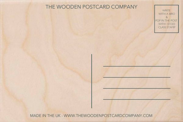 'Floral' Wooden Postcard - Image 2