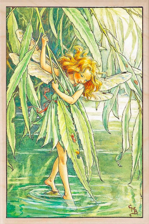 'Willow Fairy' Wooden Postcard