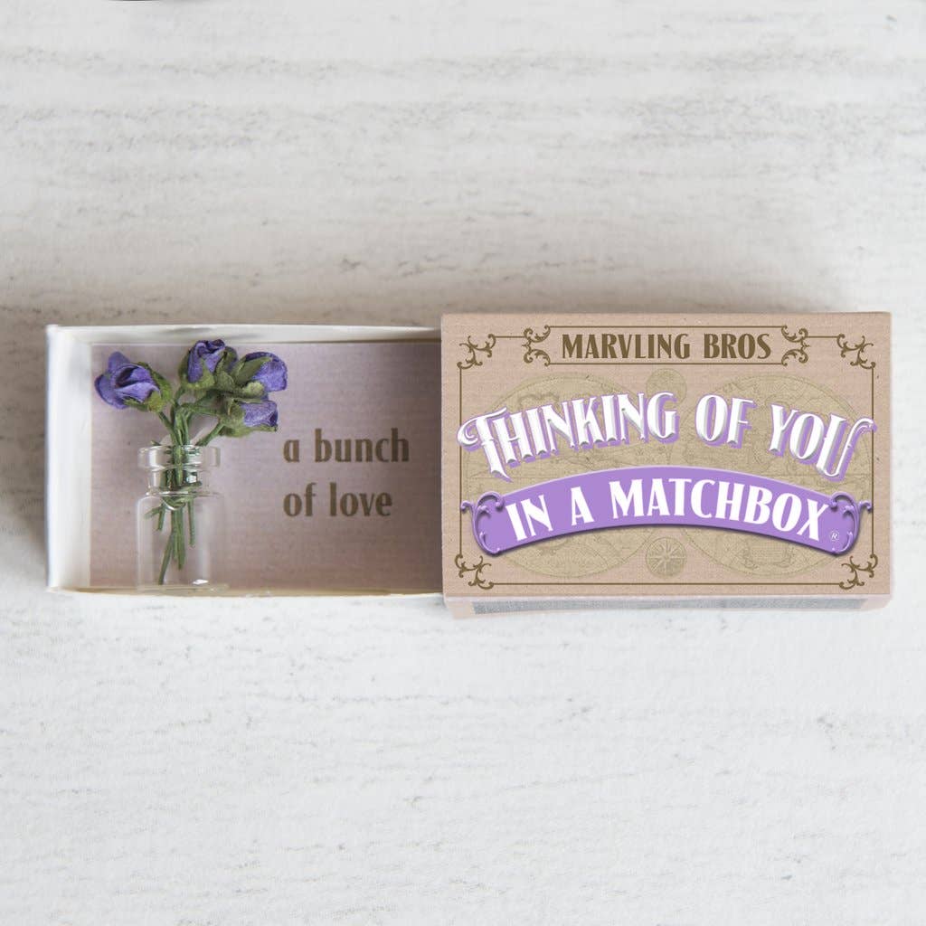 Thinking Of You Bunch Of Roses In A Vase In A Matchbox - Image 3