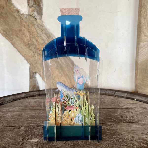 'Mermaid' 3D bottle card