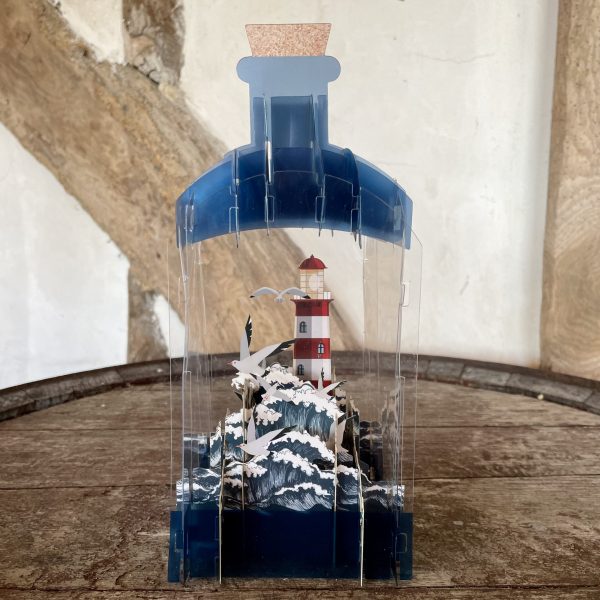 'Lighthouse' 3D bottle card
