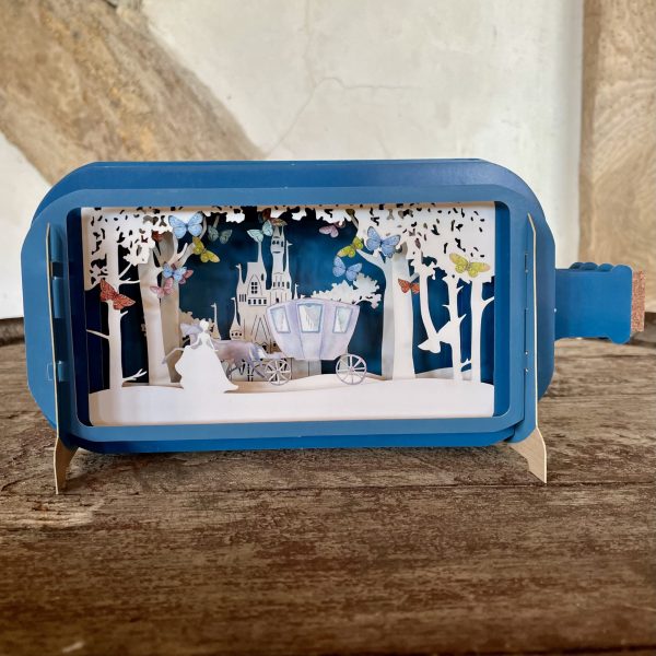 ‘Cinderellas Carriage' message in a bottle card