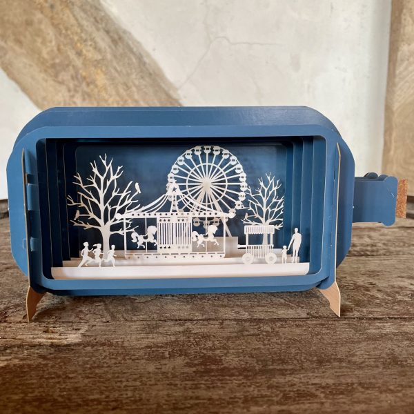 ‘Funfair' message in a bottle card