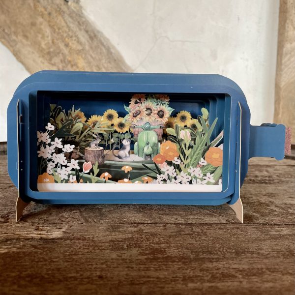 'Sunflower' message in a bottle card