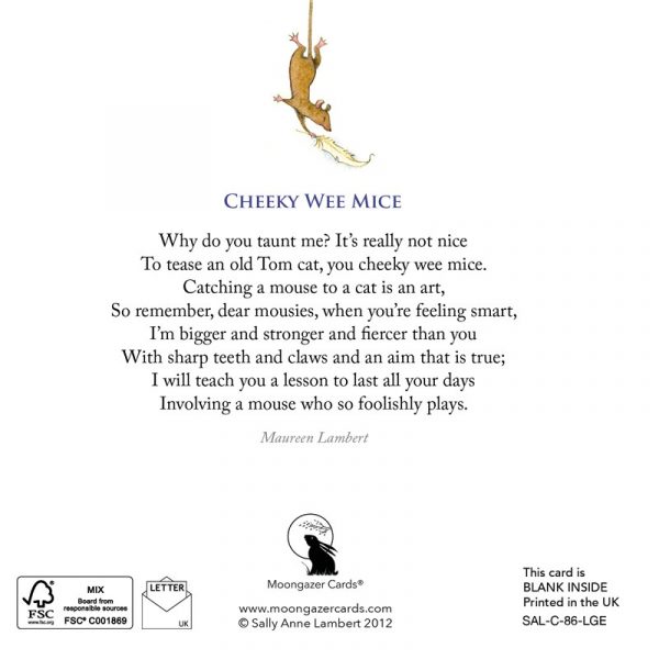 'Cheeky Wee Mice' greetings card - Image 2