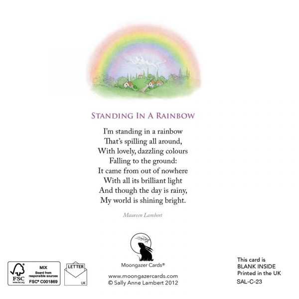 'Standing in a Rainbow' greetings card - Image 2