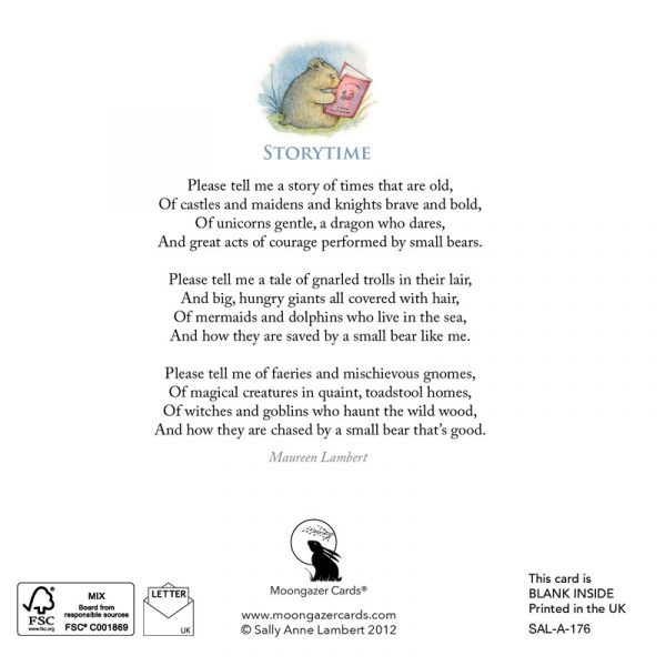 'Unicorn Story time' greetings card - Image 2