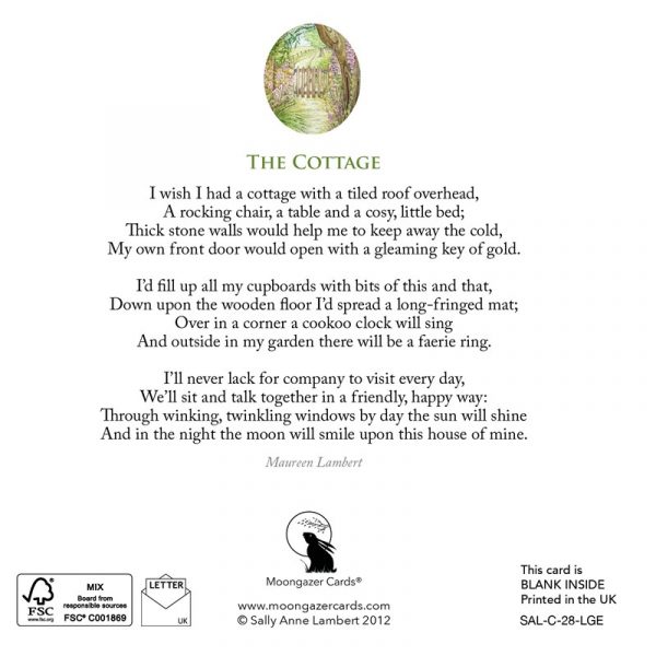 'The Cottage' greetings card - Image 2