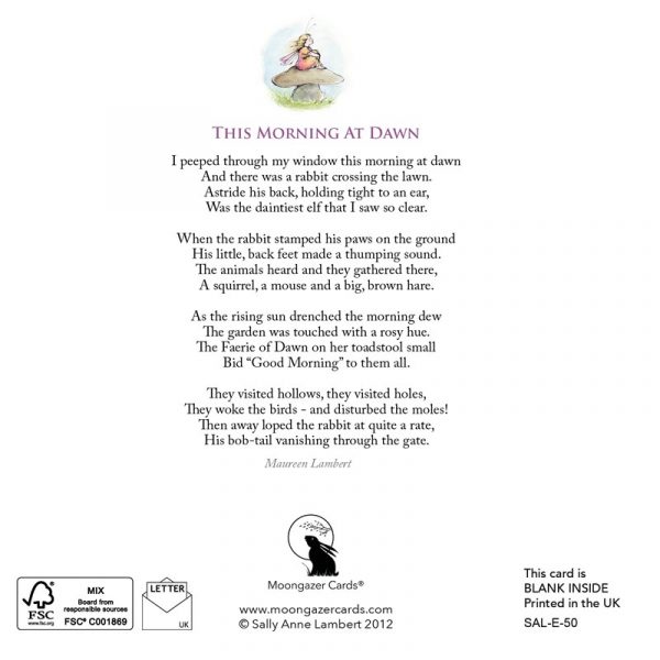 'The Morning at Dawn' greetings card - Image 2