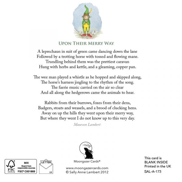 'Upon their Merry Way' greetings card - Image 2