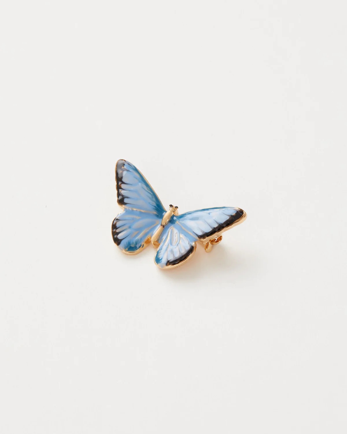 Fable Enamel Blue Butterfly Brooch
