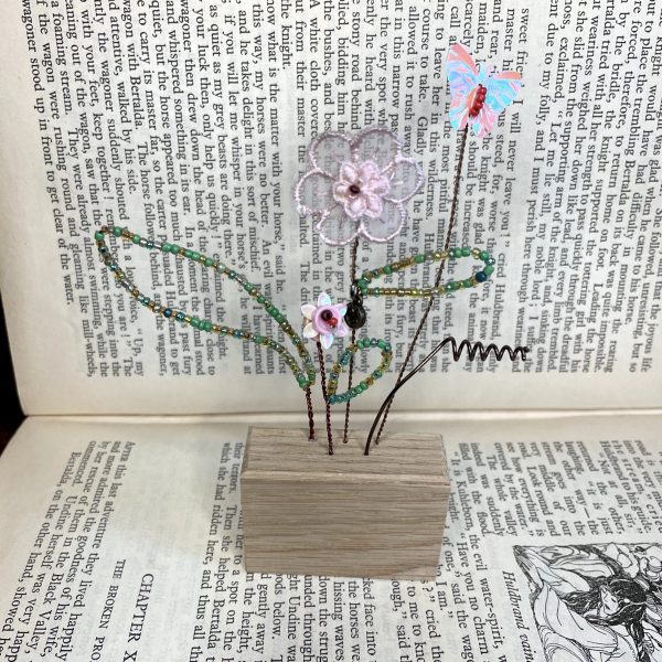 Medium Pink Bead and Button Blooms