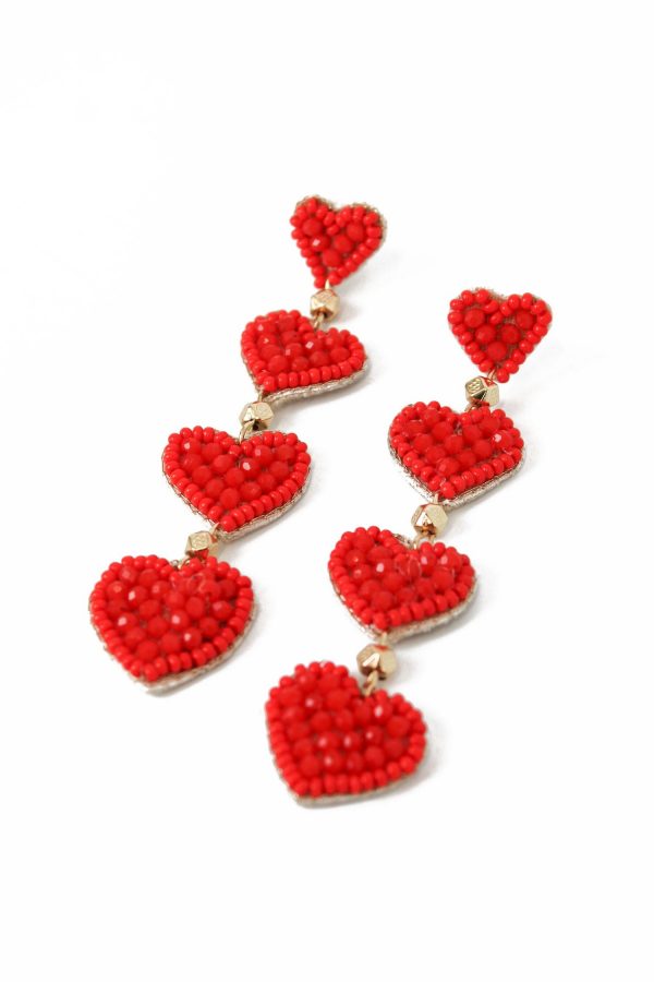 Heart Drop Earrings