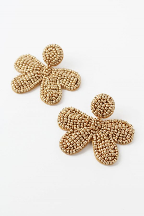 Gold Bow Earrings