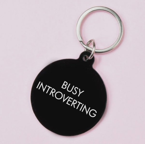 Busy Introverting Keytag