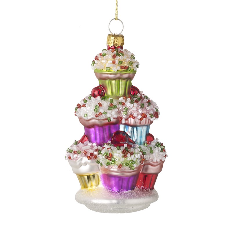Cup Cake Stack Glass Hanger