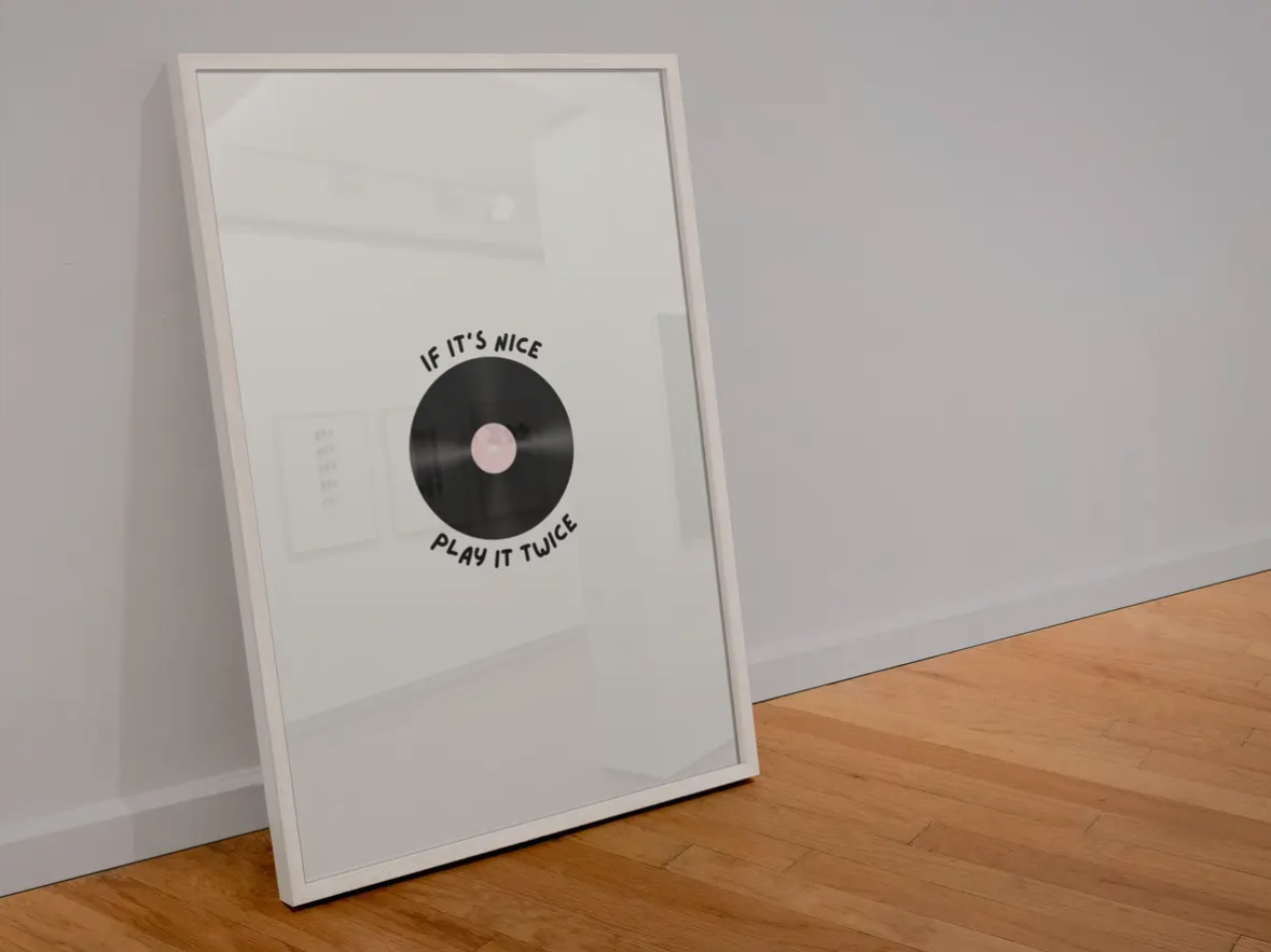 If It's Nice Play It Twice A5 Print