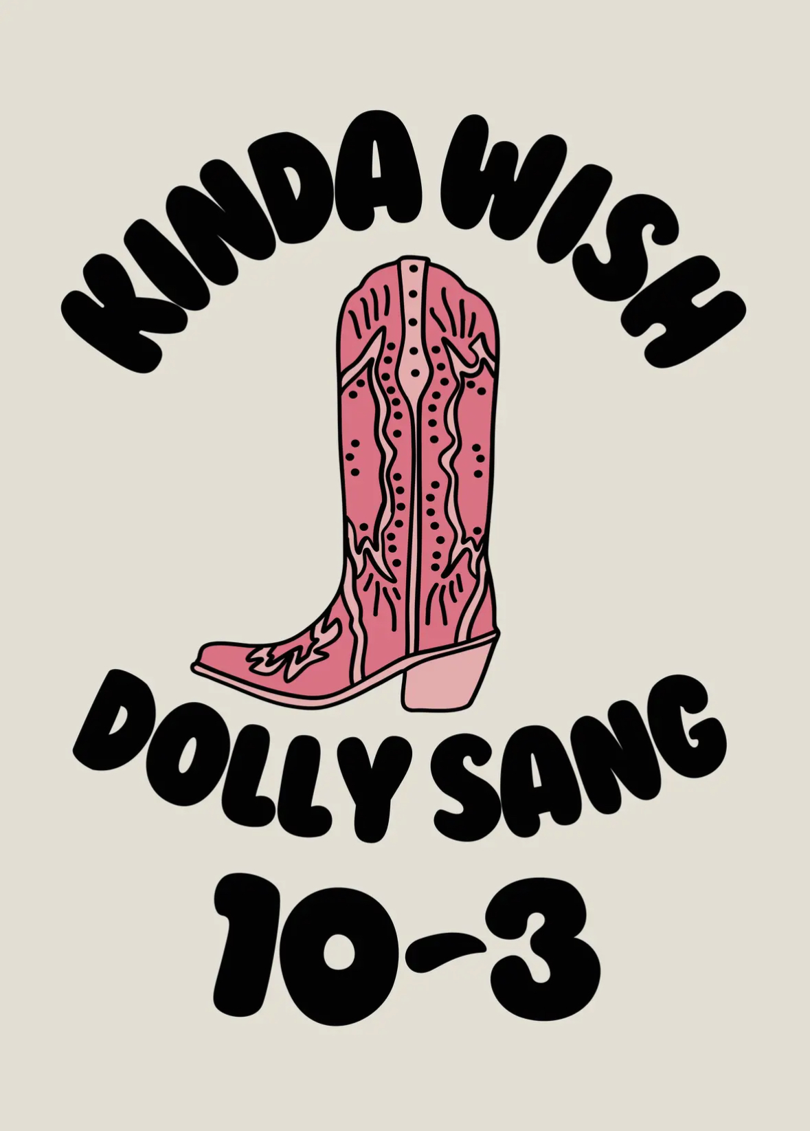 Kinda Wish Dolly Sang 10-3 A5 Print - Image 2