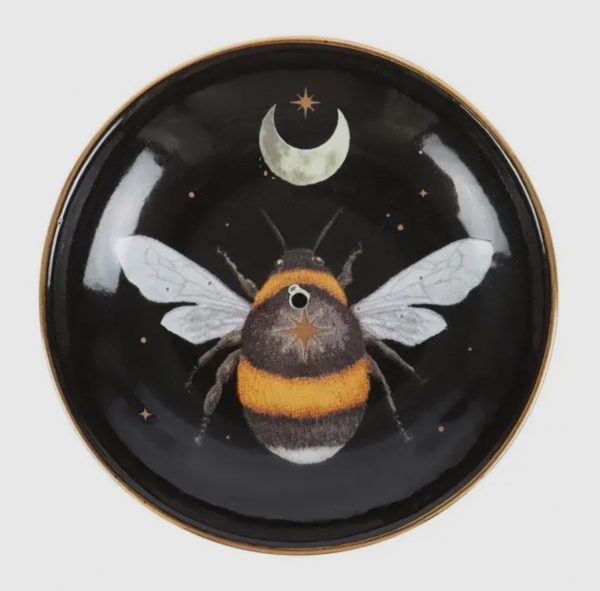 Forest Bee Ceramic Incense Holder Plate - Image 2