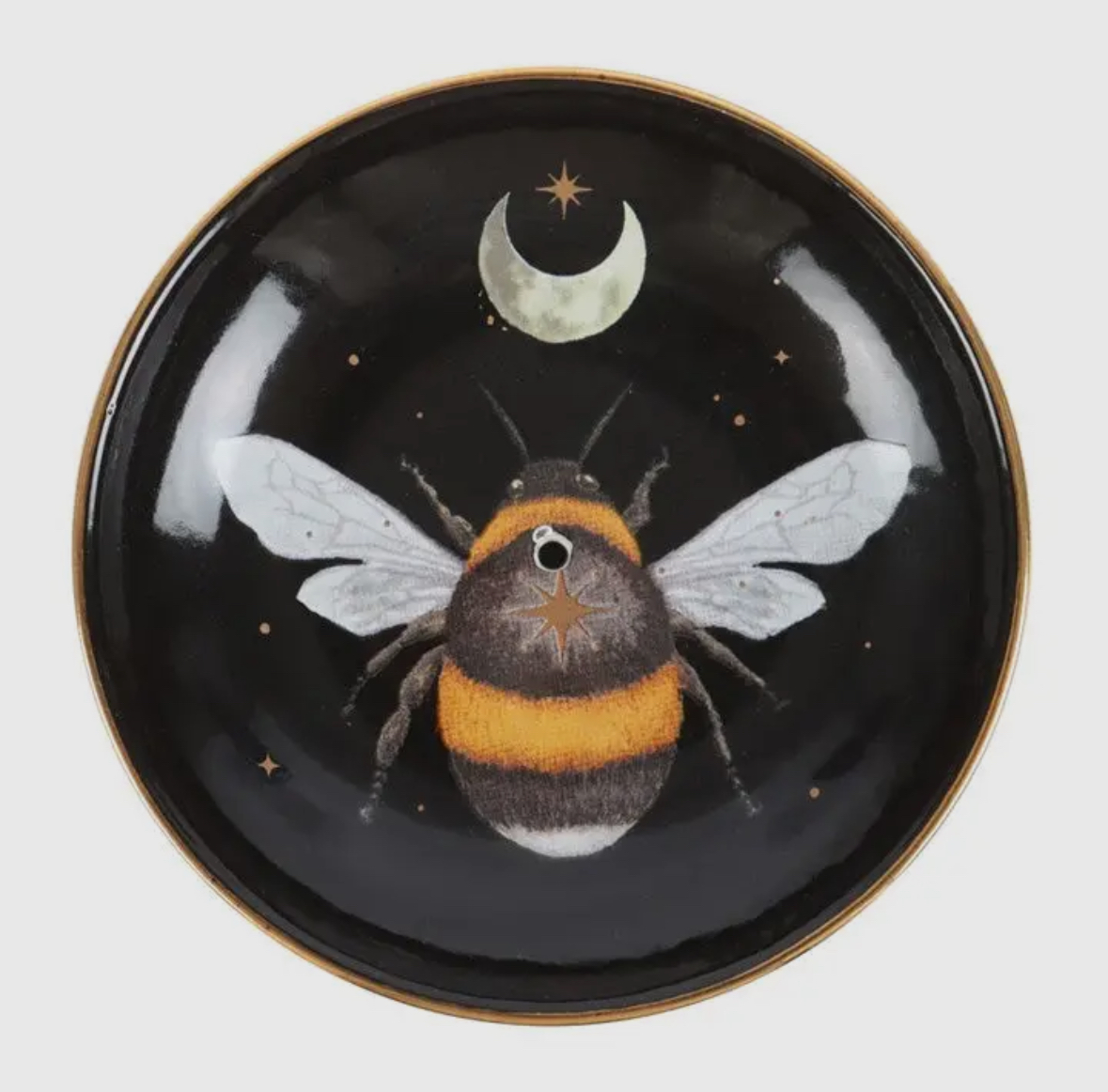 Forest Bee Ceramic Incense Holder Plate - Image 2