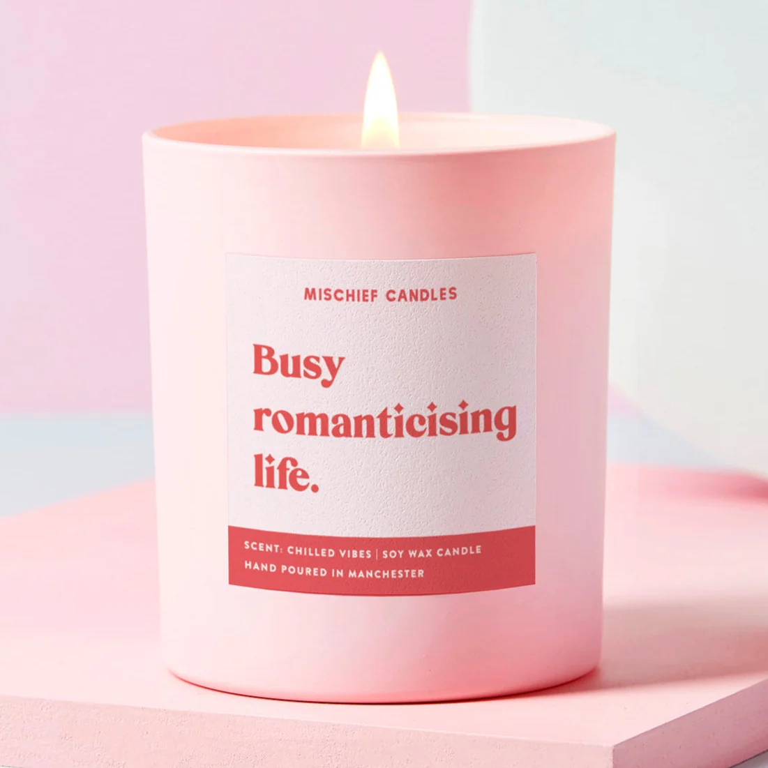 'Busy romanticising life' candle