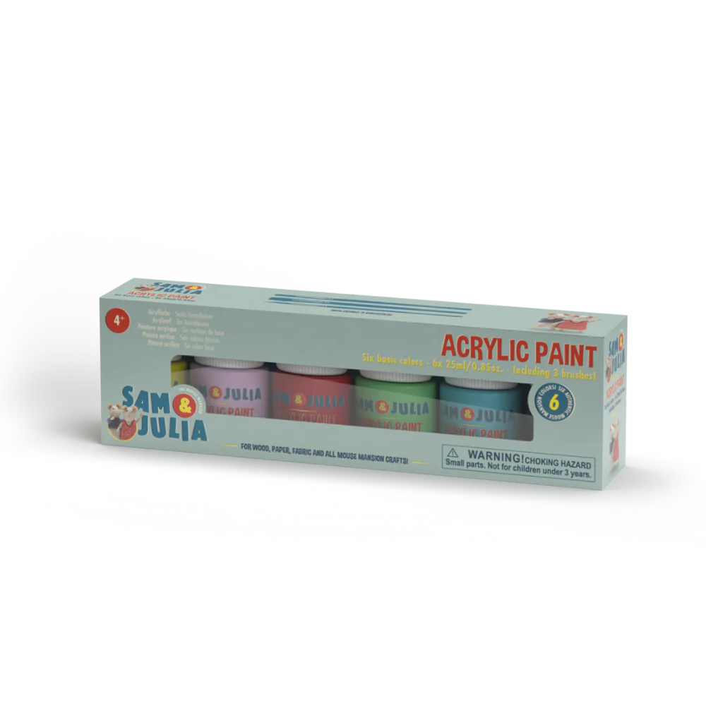 Acrylic Paints - 6 Colours