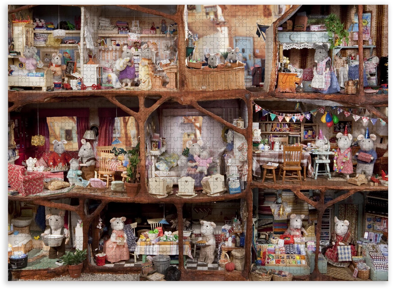 Puzzle  - The Mouse Mansion (1000 pieces) - Image 4