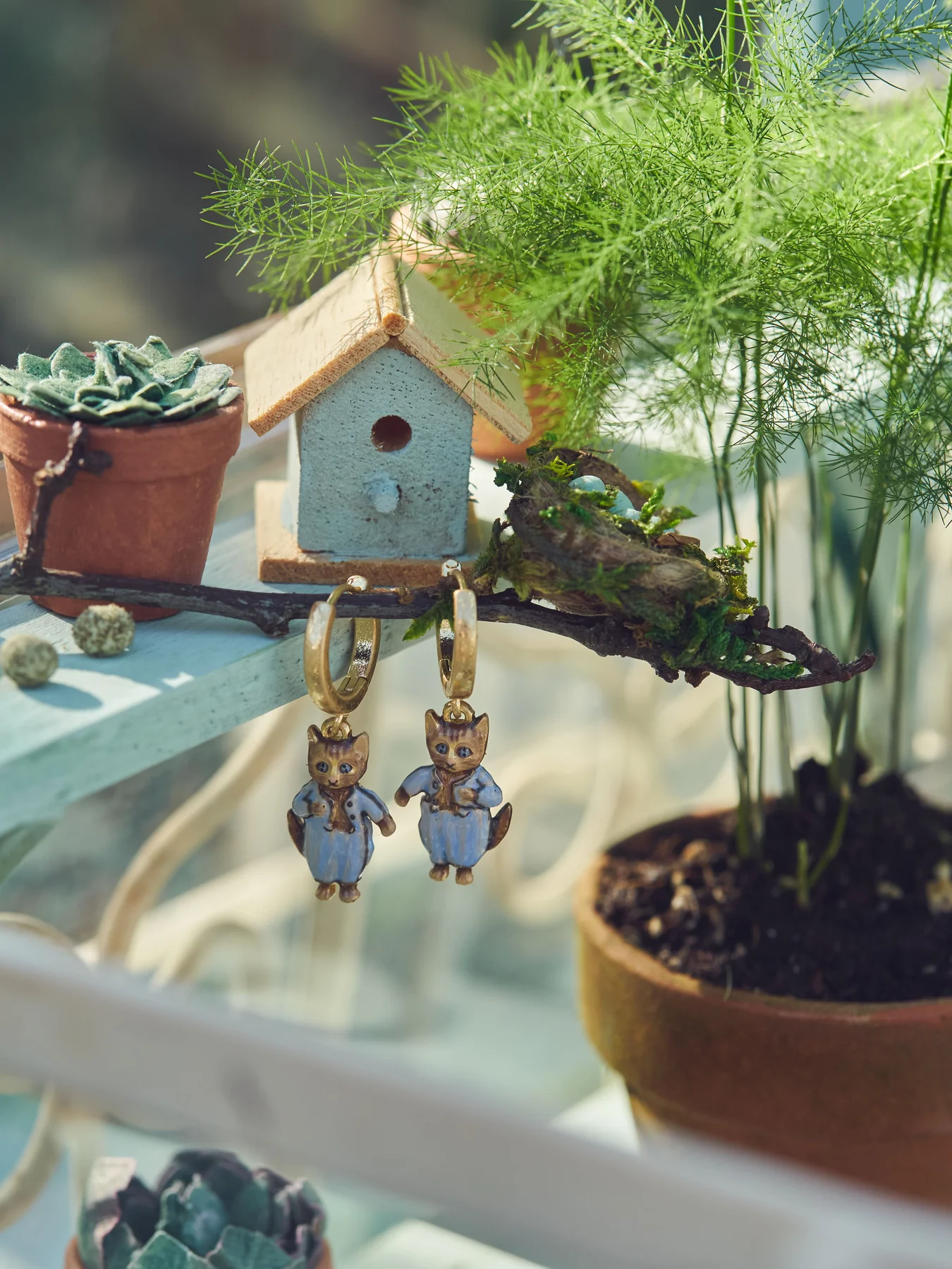 Fable England x Peter Rabbit Tom Kitten Earrings - Image 2