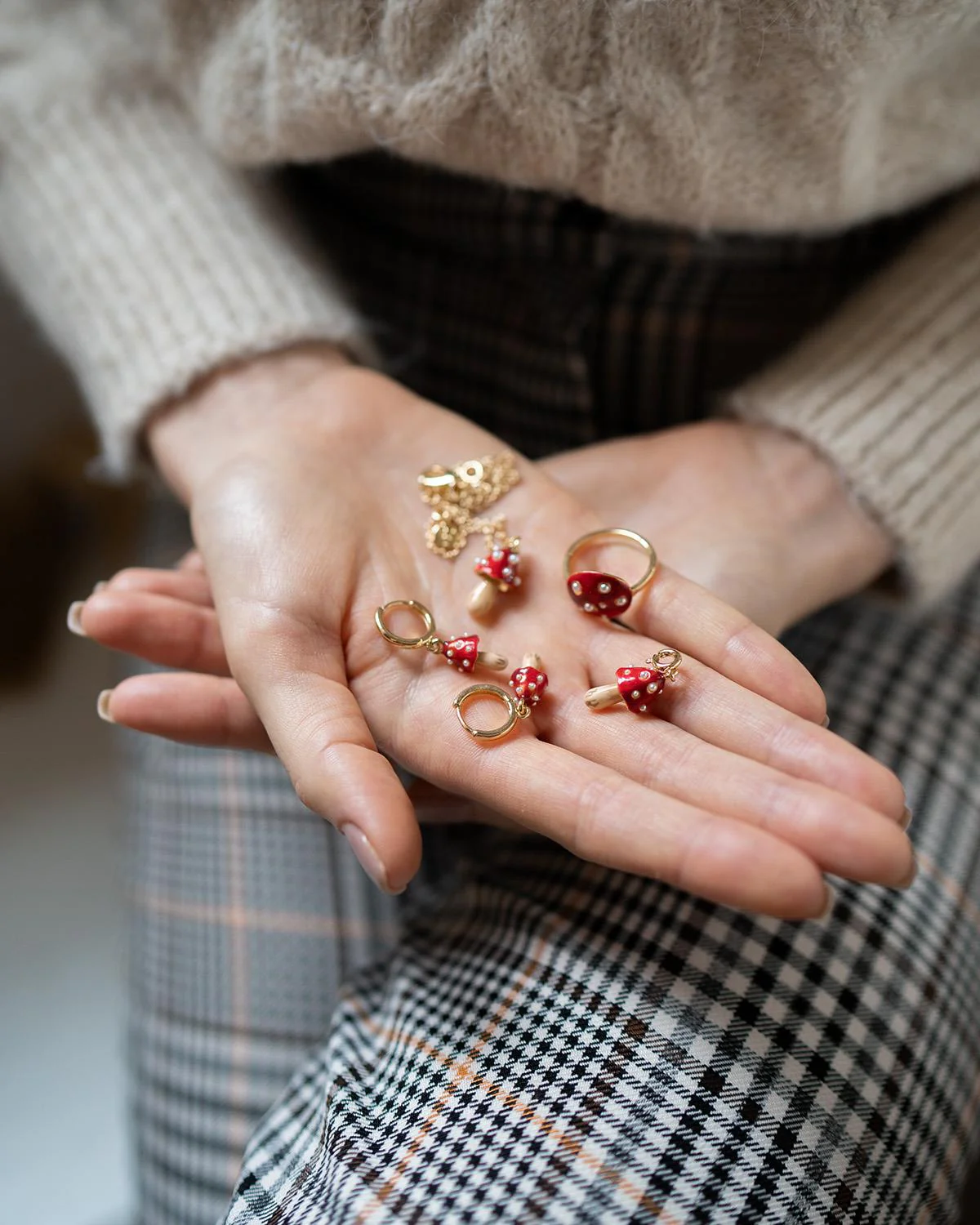 Enamel Mushroom Charm - Image 4