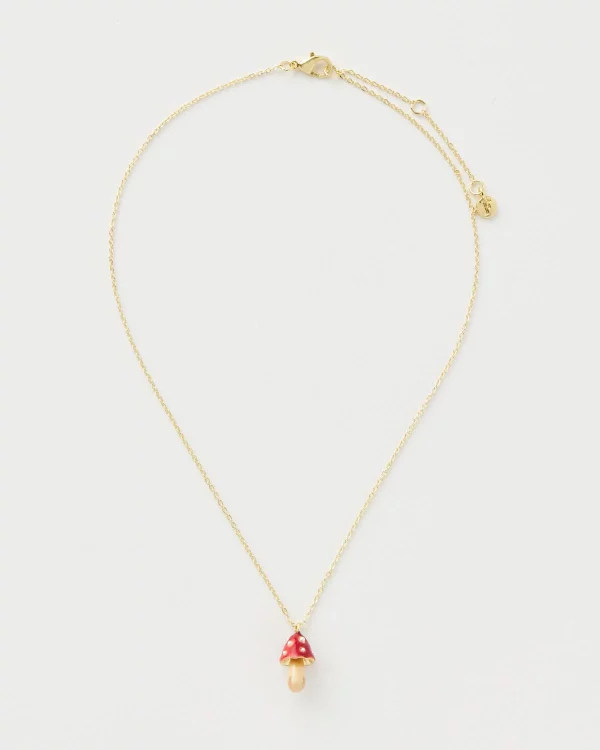 Enamel Mushroom Necklace - Image 2