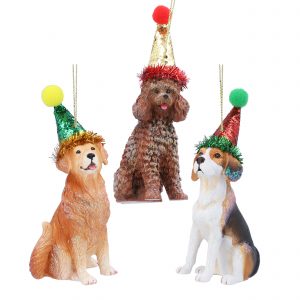 Christmas Party Dogs tree decorations