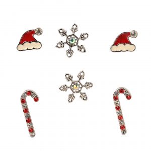 Set of 3 Christmas Stud Earrings