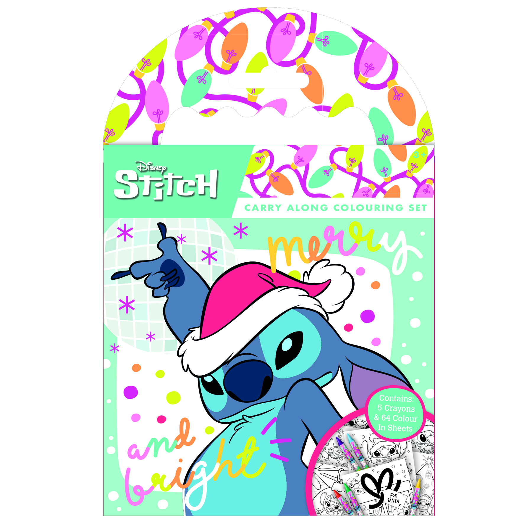 Stitch Christmas Colouring Set