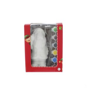 16cm Paint Your Own Santa Kit with Paints & Brush
