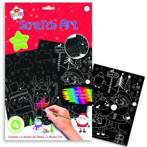 Christmas Scratch Art Sheets